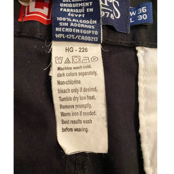 Chaps Black Casual‎ Dress Uniform Pants Men’s work pants 36x30 Relaxed Fit - Picture 7 of 8